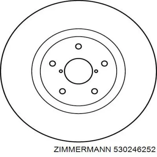 Купить 530246252 Zimmermann Ротор тормозной
