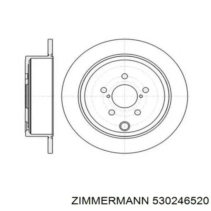 Тормозные диски 530246520 Zimmermann