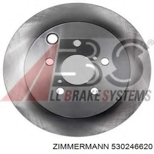Задний тормозной диск Zimmermann 530246620 цена, от 51.80 USD