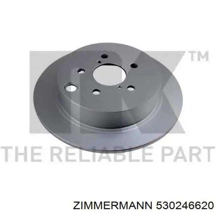 Купить 530246620 Zimmermann Диск тормозной задний