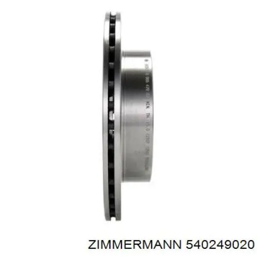 Передний тормозной диск Zimmermann 540249020