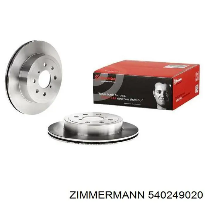 Тормоз дисковый передний Zimmermann 540249020 цена, от 29.85 USD