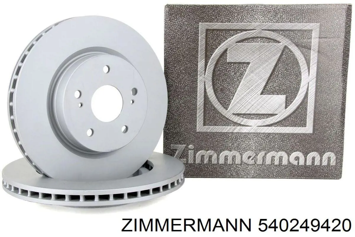 Тормоз дисковый передний Zimmermann 540249420 цена, от 56.71 USD