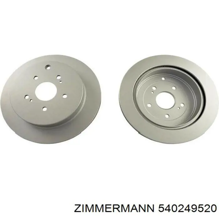 Купить 540249520 Zimmermann Диск тормозной задний