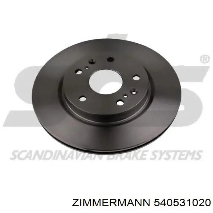 Передний тормозной диск Zimmermann 540531020