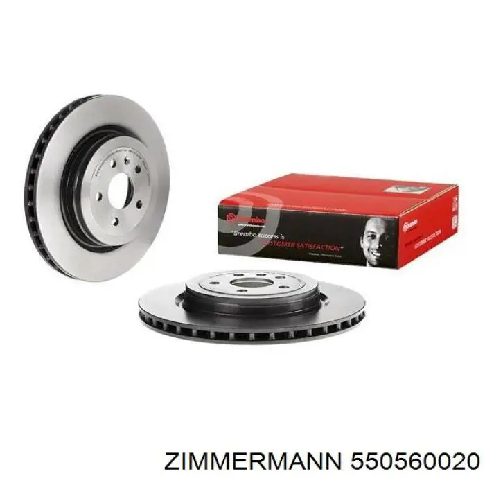 Купить 550560020 Zimmermann Диск тормозной задний