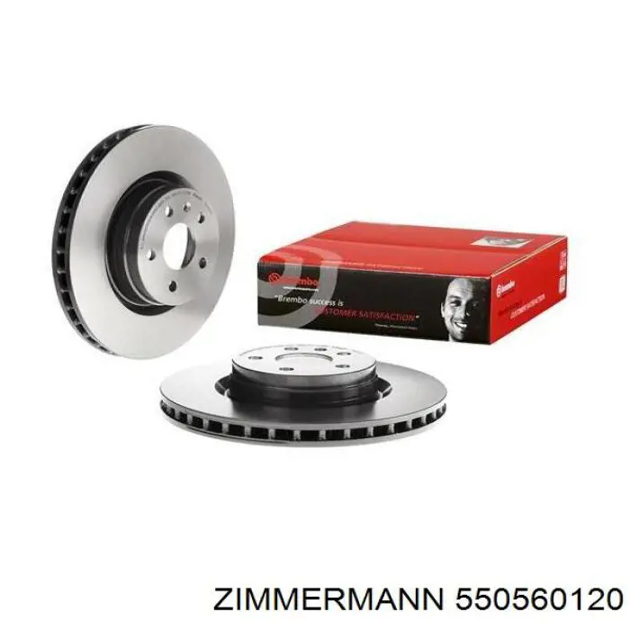 Передние тормозные диски 550560120 Zimmermann