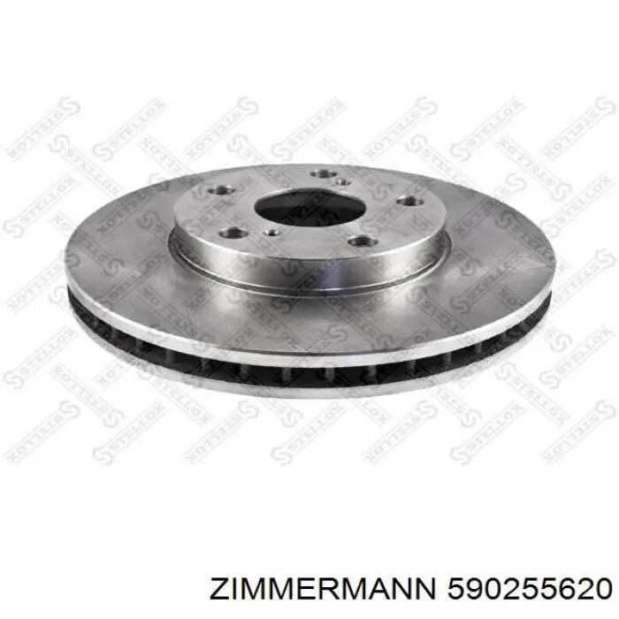 Передние тормозные диски 590255620 Zimmermann