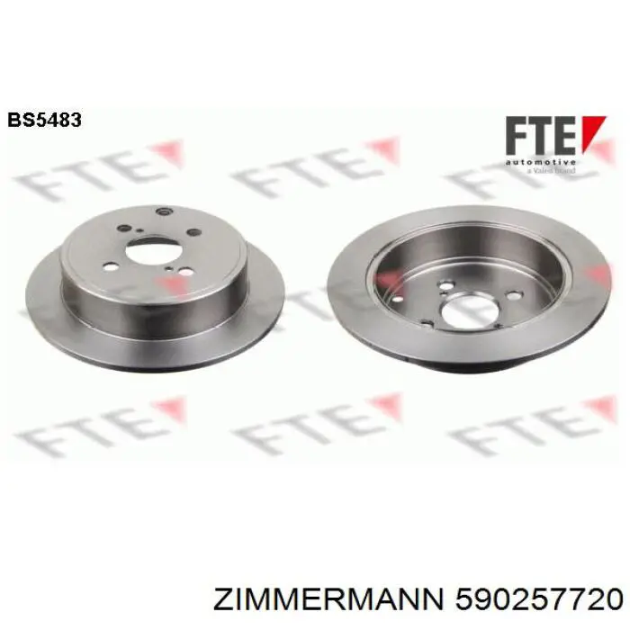 Тормозные диски 590257720 Zimmermann