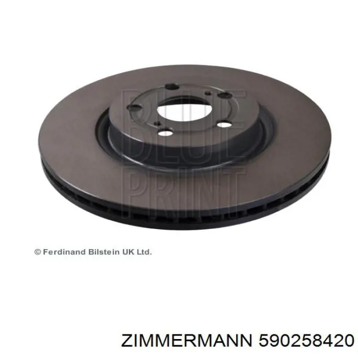 Тормоз дисковый передний Zimmermann 590258420 цена, от 63.49 USD