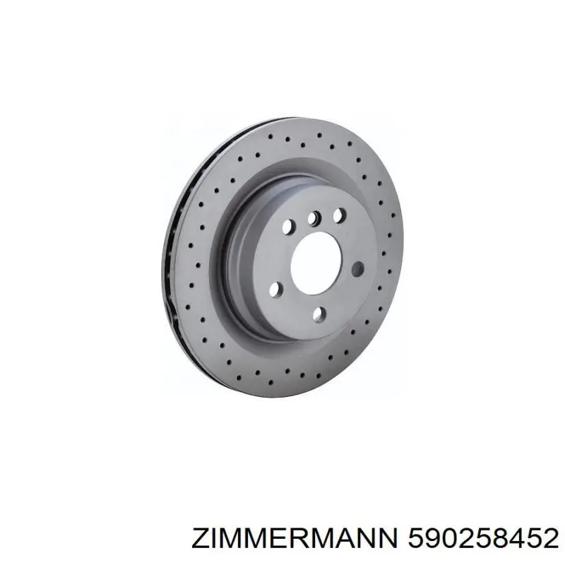 590258452 Zimmermann диск тормозной передний