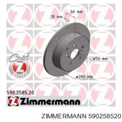 590258520 Zimmermann Дисковый тормоз