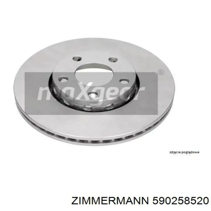 Задний тормозной диск Zimmermann 590258520 цена, от 38.40 USD