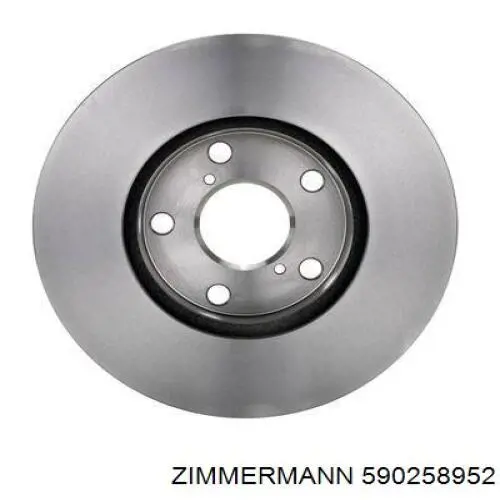 Передние тормозные диски 590258952 Zimmermann