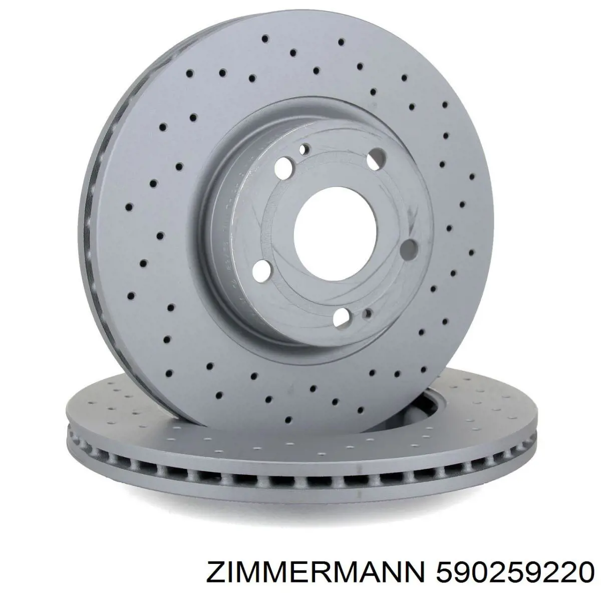 Передние тормозные диски 590259220 Zimmermann