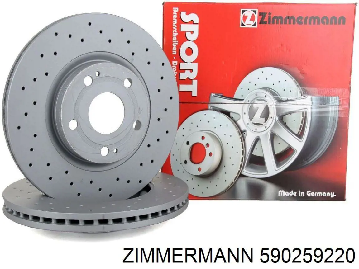 Тормоз дисковый передний Zimmermann 590259220 цена, от 51.52 USD