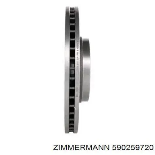 Передние тормозные диски 590259720 Zimmermann