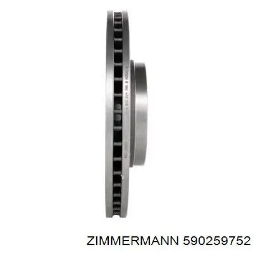 Передние тормозные диски 590259752 Zimmermann