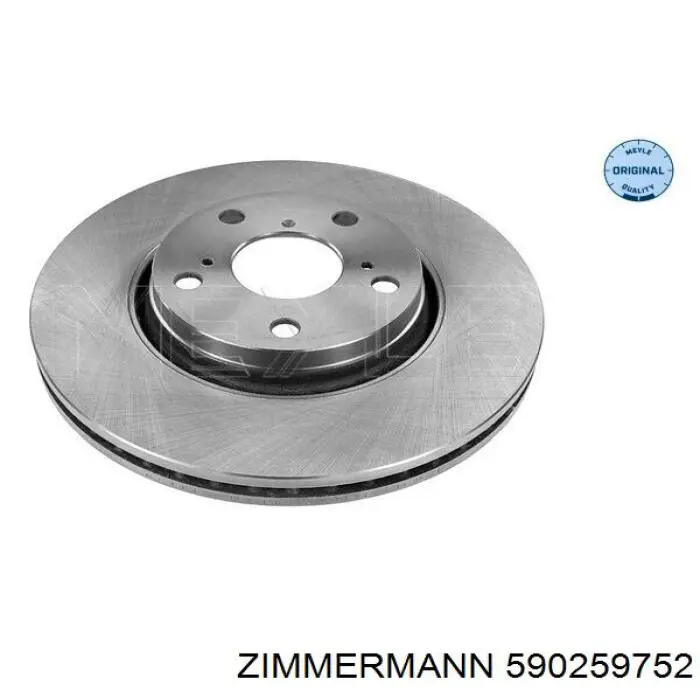 Передний тормозной диск Zimmermann 590259752