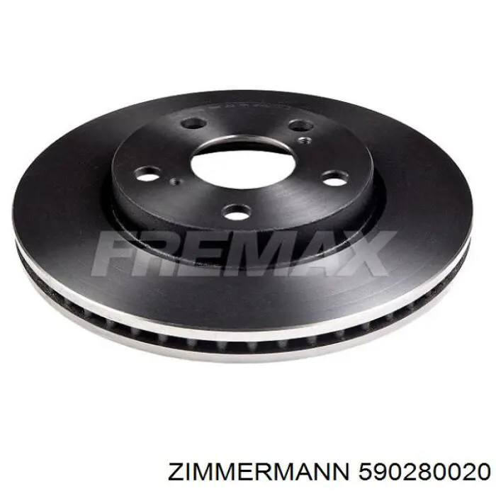 Передний тормозной диск Zimmermann 590280020