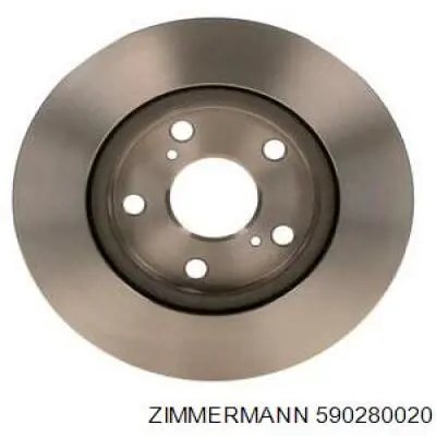 Купить 590280020 Zimmermann Ротор тормозной
