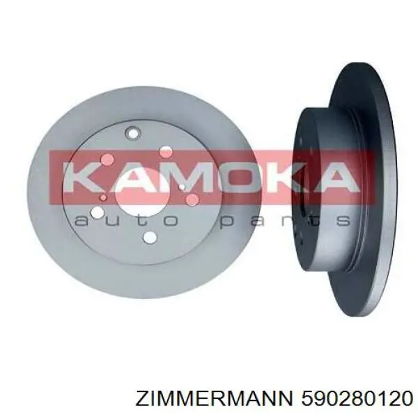Купить 590280120 Zimmermann Диск тормозной задний
