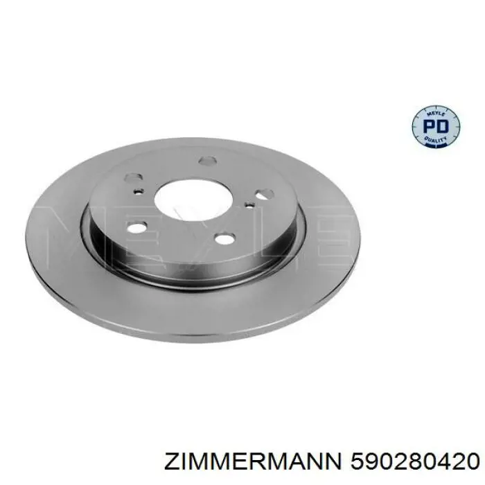 Задний тормозной диск Zimmermann 590280420 цена, от 43.41 USD