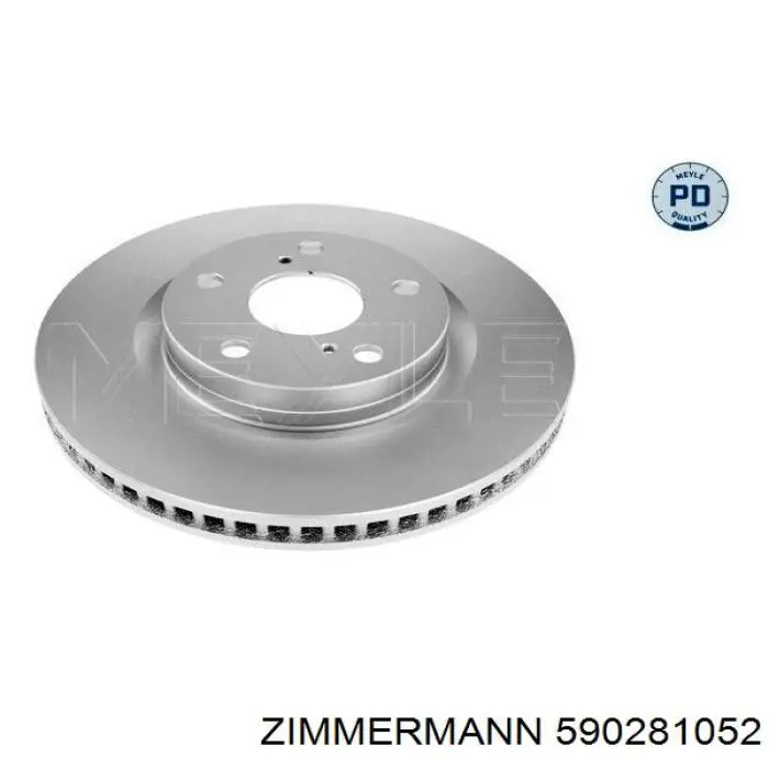 Передние тормозные диски 590281052 Zimmermann