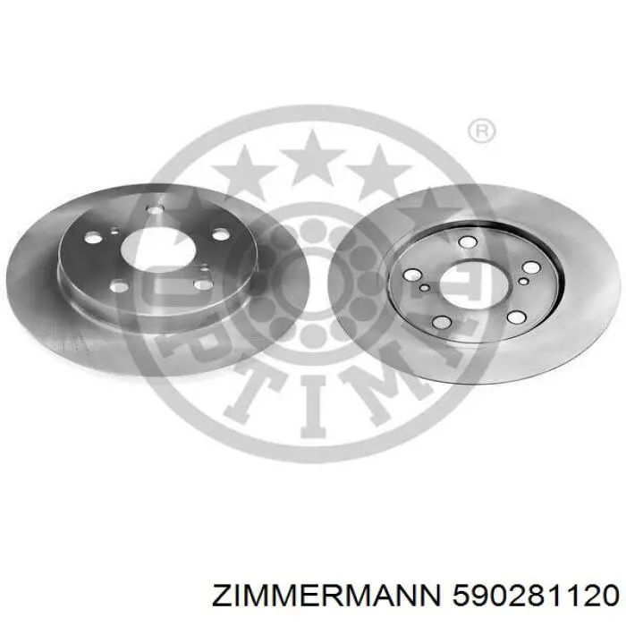Задний дисковый тормоз Zimmermann 590281120