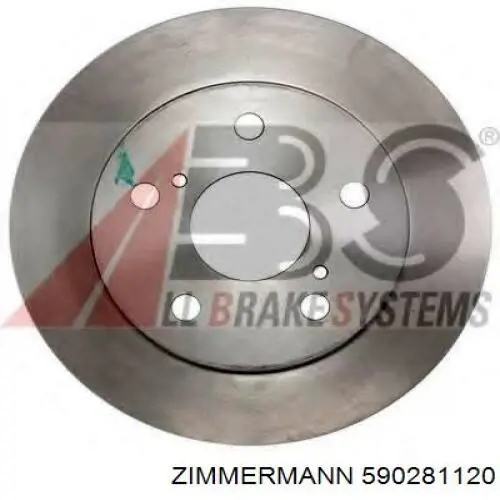 Тормозные диски 590281120 Zimmermann