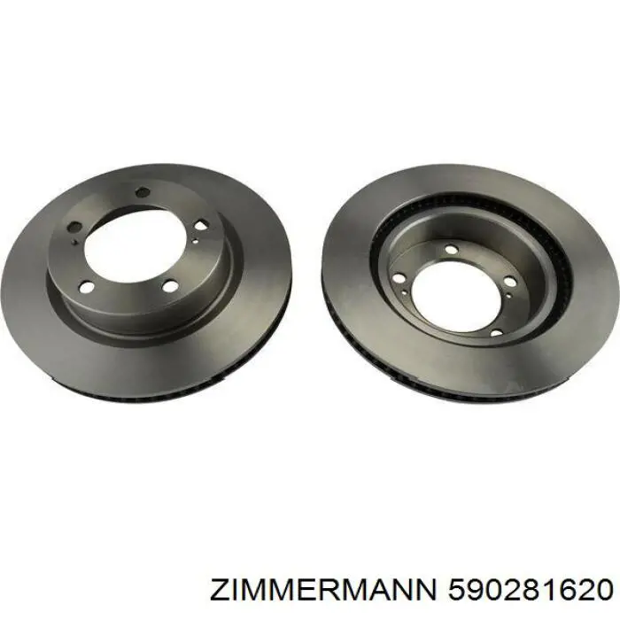 Передние тормозные диски 590281620 Zimmermann