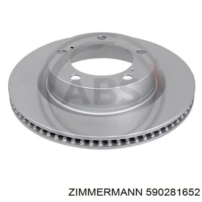 Передние тормозные диски 590281652 Zimmermann