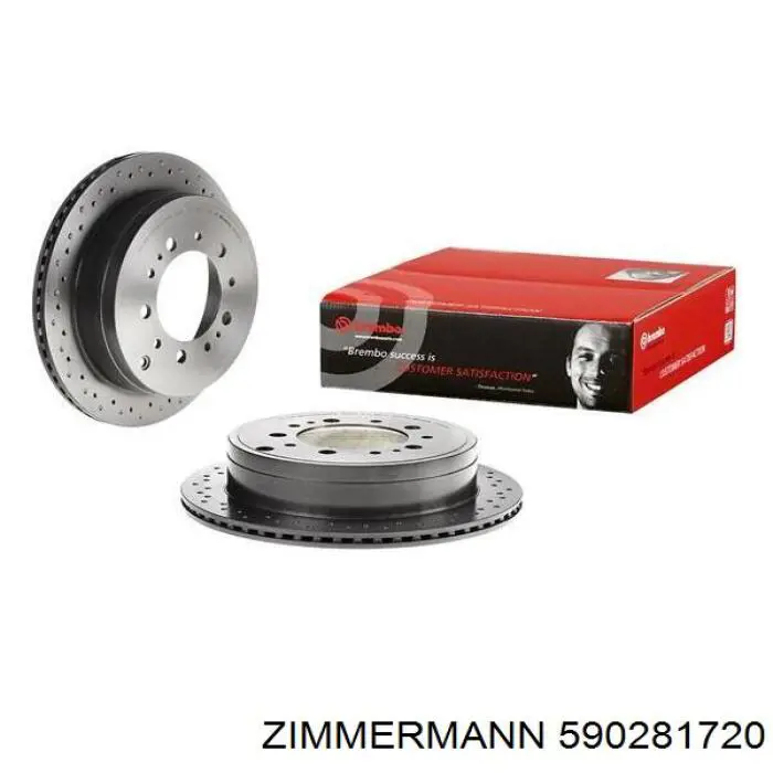 Задний дисковый тормоз Zimmermann 590281720