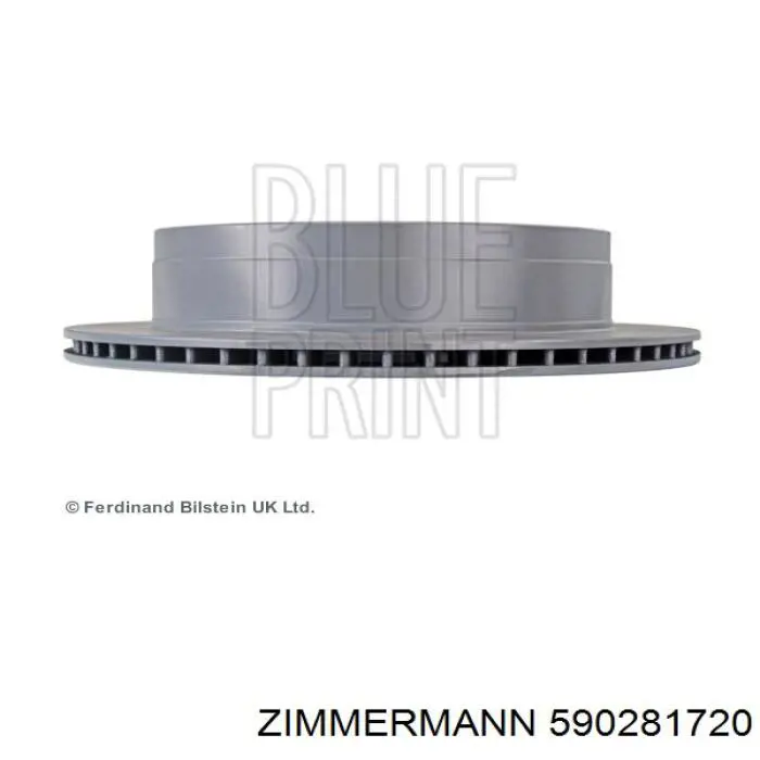 Купить 590281720 Zimmermann Диск тормозной задний