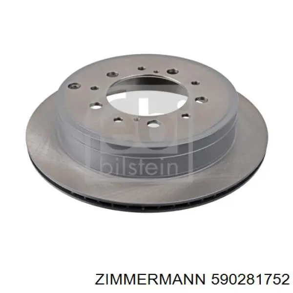 590281752 Zimmermann disco do freio traseiro