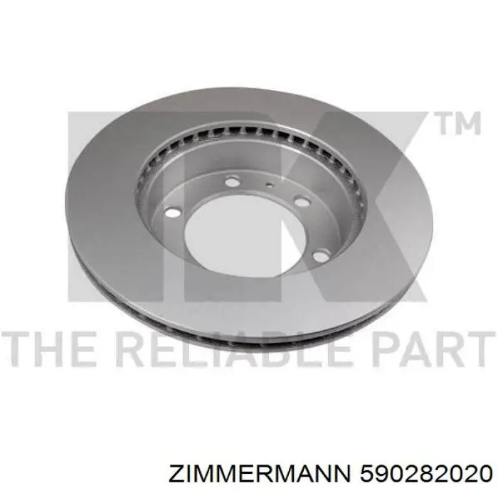 Купить 590282020 Zimmermann Ротор тормозной