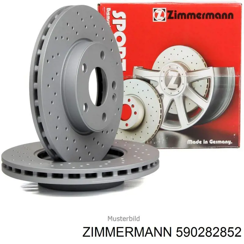 590282852 Zimmermann disco do freio dianteiro