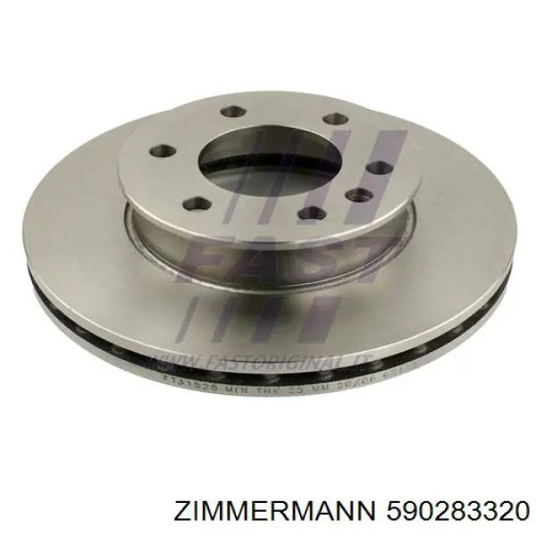 590283320 Zimmermann Диск тормозной передний