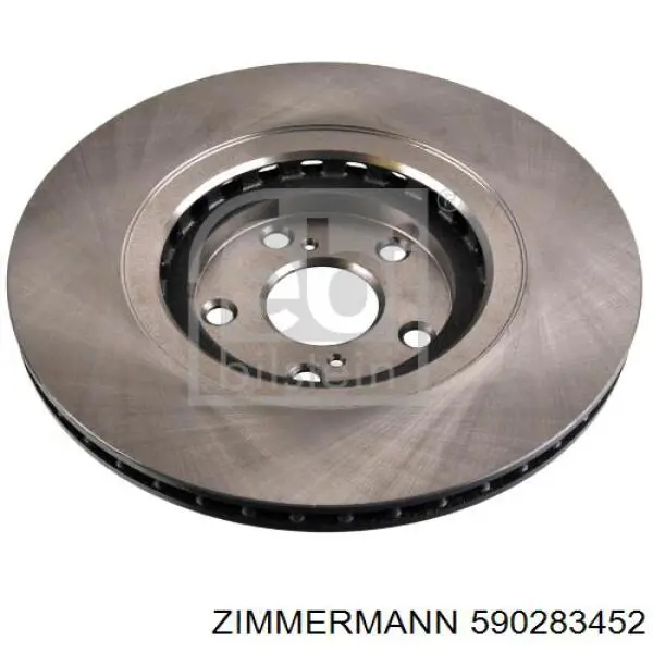 Передний тормозной диск Zimmermann 590283452