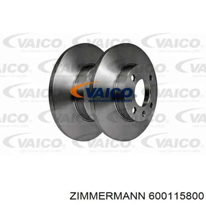 Передние тормозные диски 600115800 Zimmermann