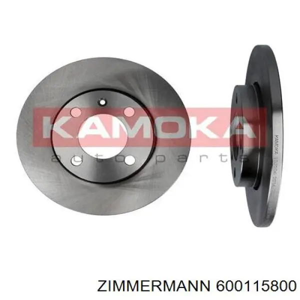 600.1158.00 Zimmermann диск тормозной передний