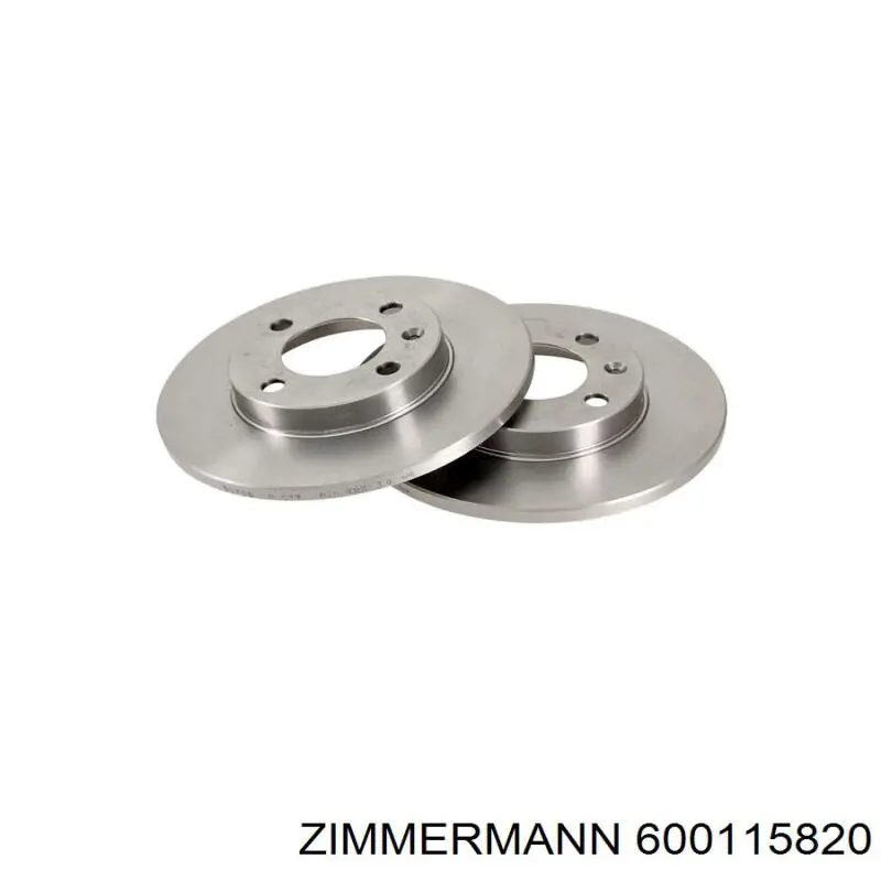 Передние тормозные диски 600115820 Zimmermann
