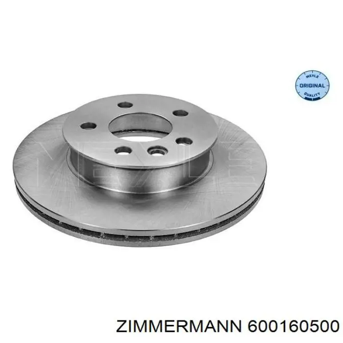 Передние тормозные диски 600160500 Zimmermann