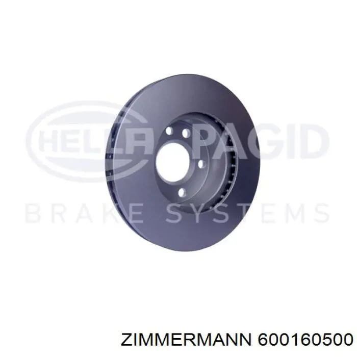 Тормоз дисковый передний Zimmermann 600160500 цена, от 30.86 USD