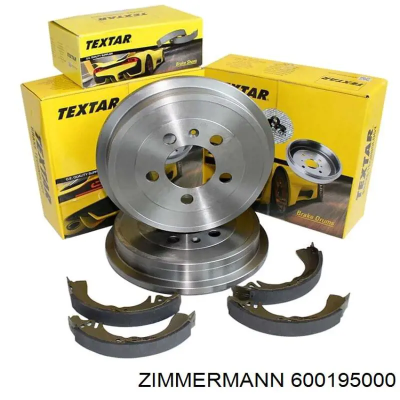 600195000 Zimmermann Тормозной барабан