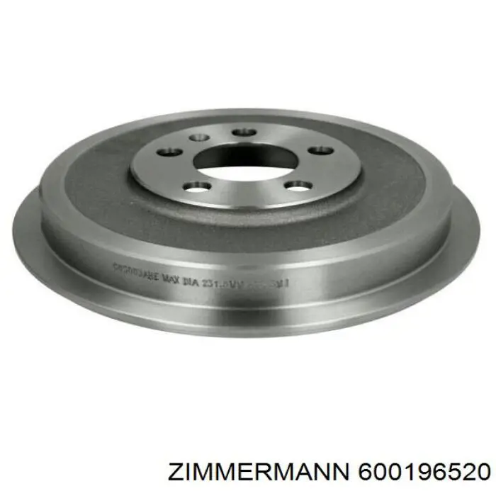 Тормозной барабан 600196520 Zimmermann