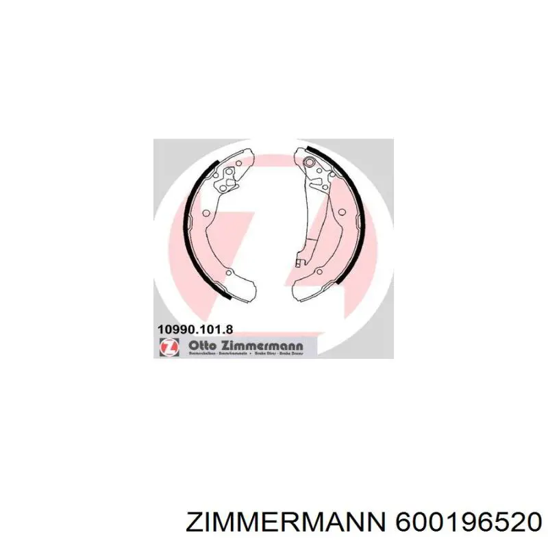 600196520 Zimmermann Тормозной барабан