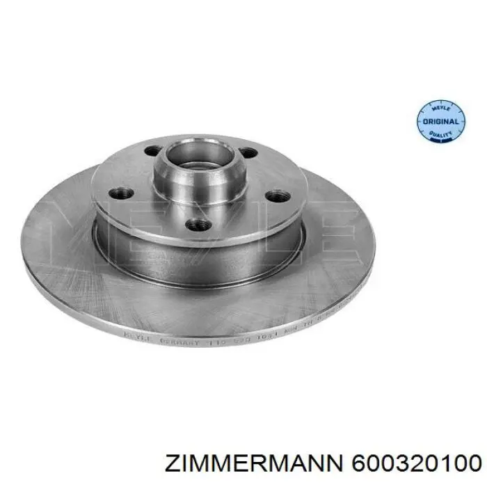 600320100 Zimmermann диск тормозной задний