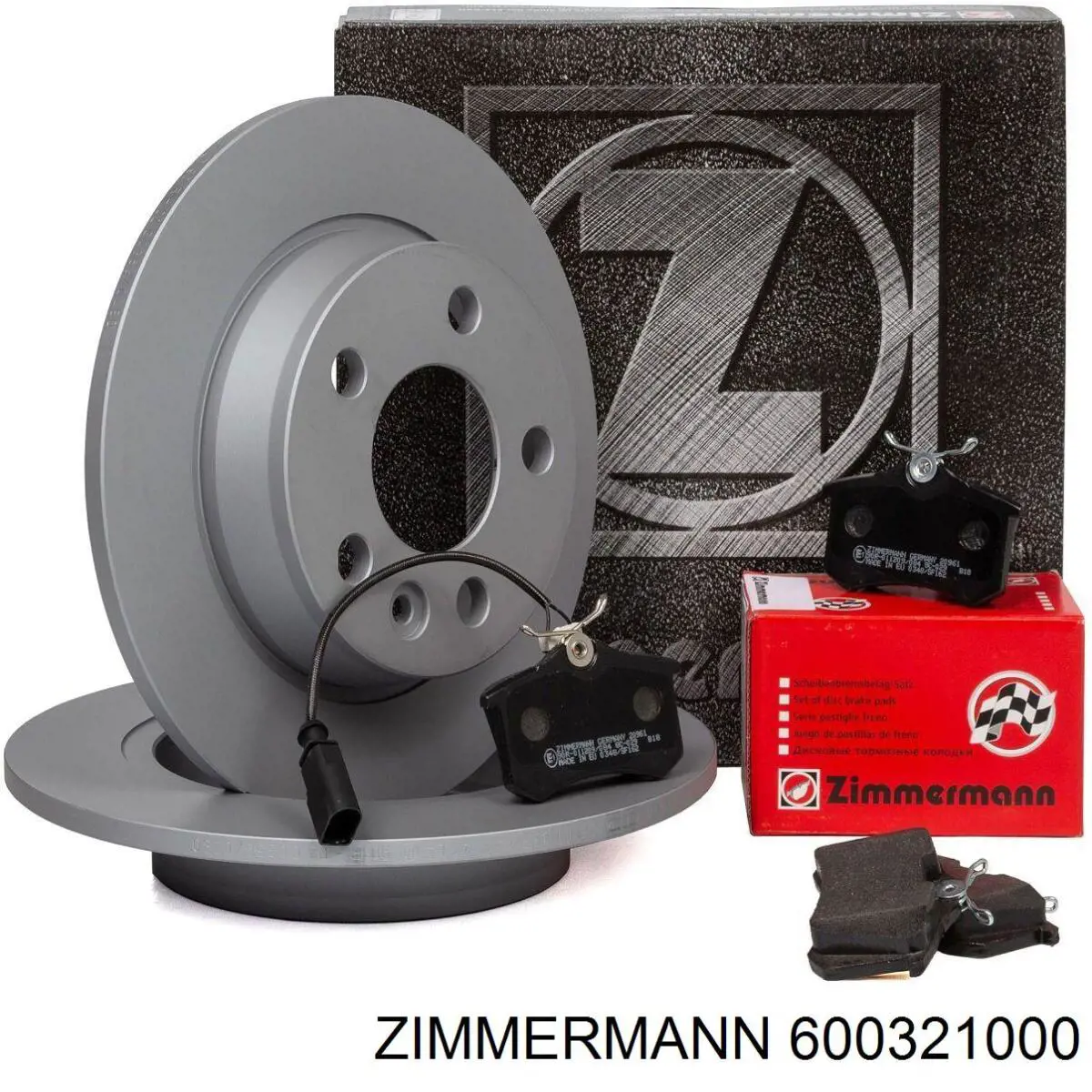 600321000 Zimmermann диск тормозной задний