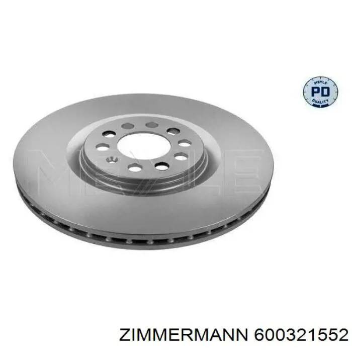 Передние тормозные диски 600321552 Zimmermann
